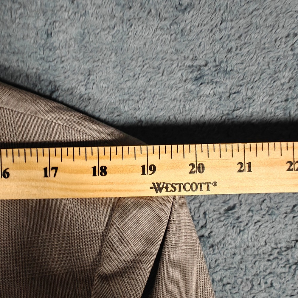 Banana Republic Mens Wool 44R Tailored Blazer Tan Glen Plaid Sport Coat 235843 - Picture 11 of 15